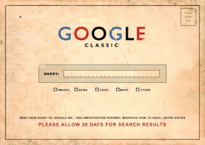Google classic Postkarte
